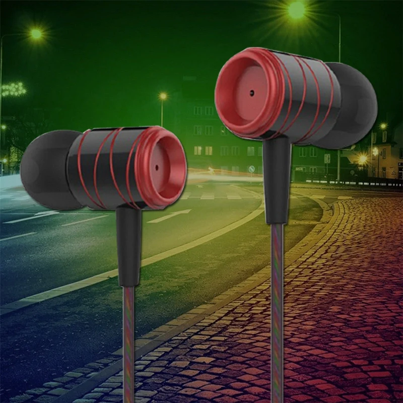 High-End Headset Kopfhörer KZ ED1HS Schwarz Rot In-Ear in PU Hardcase - Bass