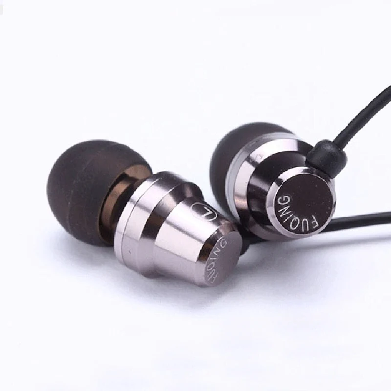 Mega Bass In-Ear Kopfhörer Headset MX1 in PU-Hardcase gunmetal-schwarz