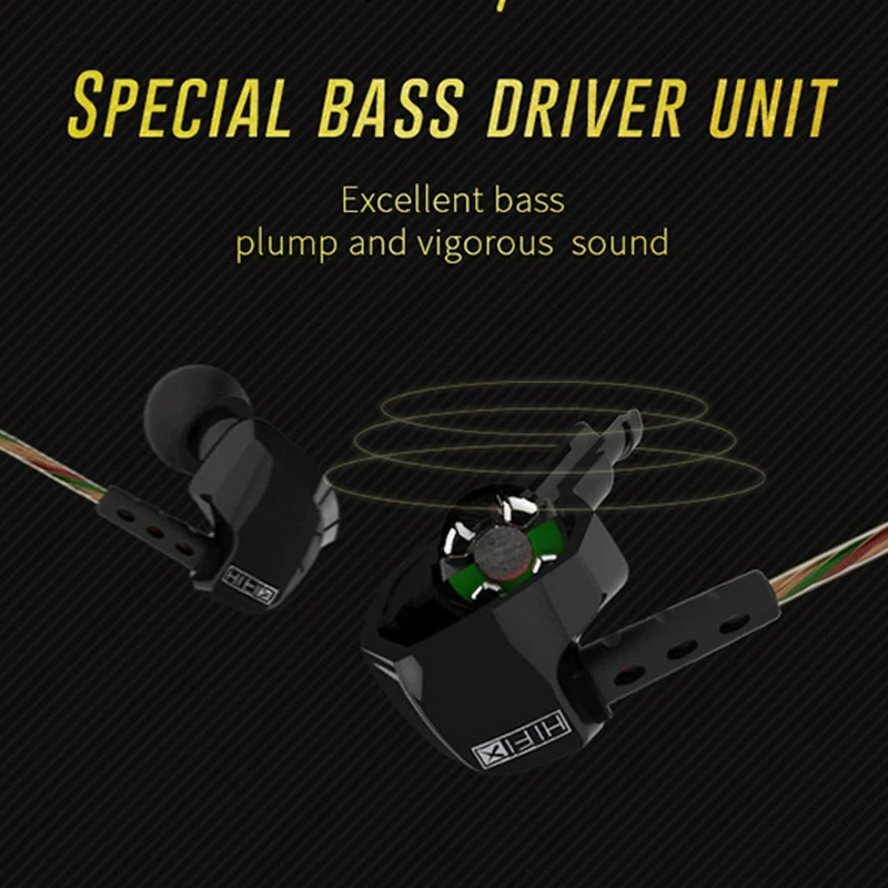 KZ HD9 Hi-Fi In-Ear Ohrhörer Premium Super Bass Sound, Earphone weiss