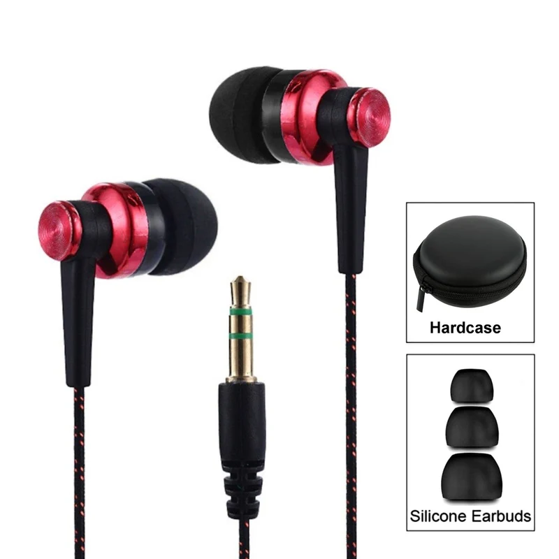 Super Bass Metall Kopfhörer S26 Belly In-Ear Ohrhörer Earphone Case