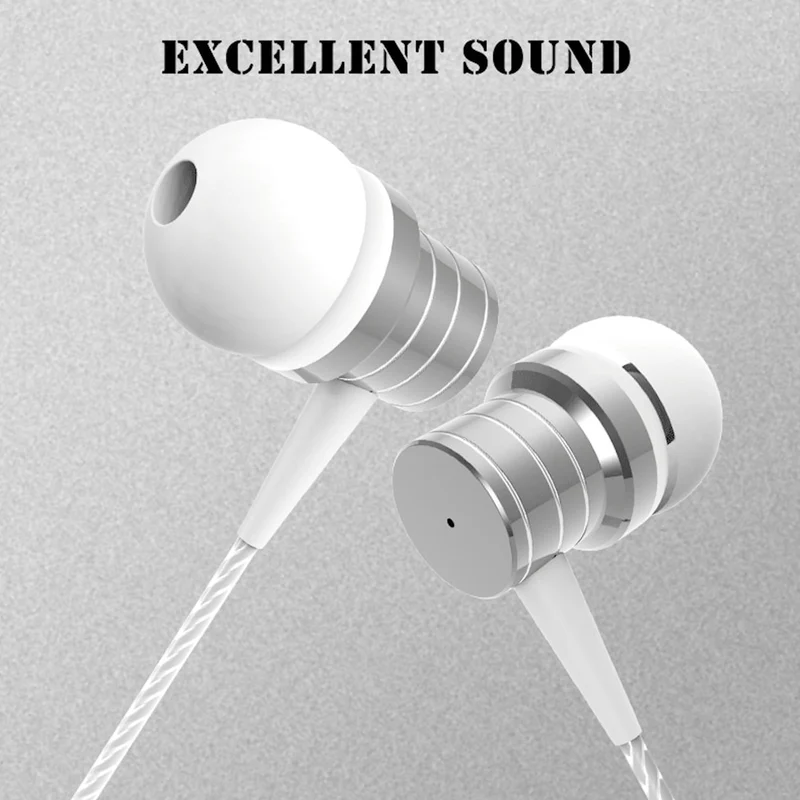 Super Bass In-Ear Kopfhörer Earphone mit Mikrofon PTM P15 Headset schwarz