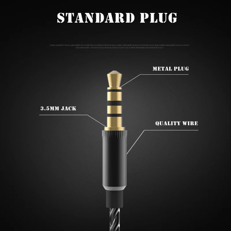 Super Bass In-Ear Kopfhörer Earphone mit Mikrofon PTM P15 Headset schwarz