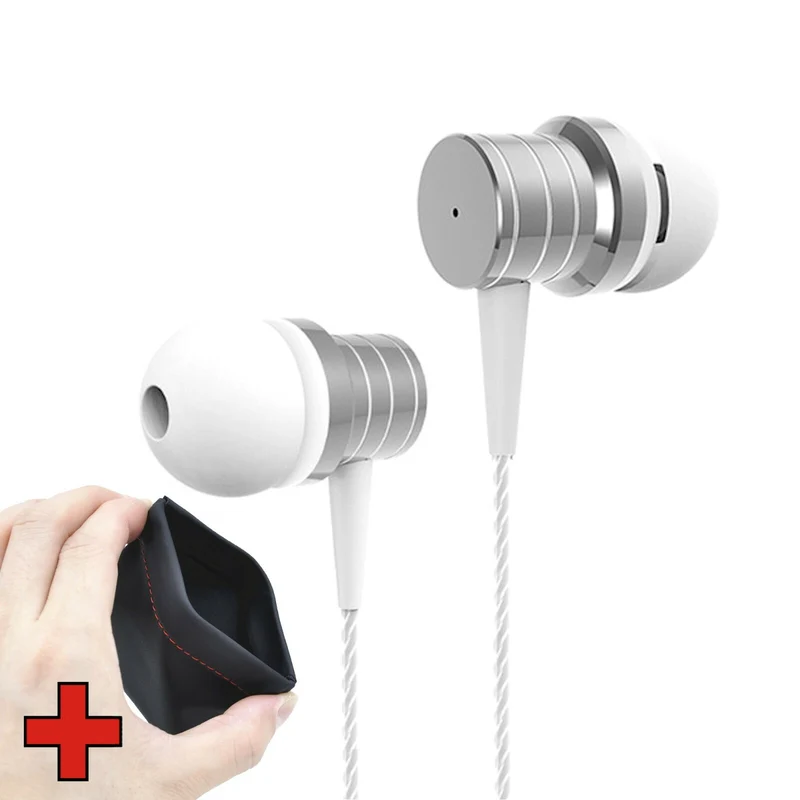 Super Bass In-Ear Kopfhörer Earphone mit Mikrofon PTM P15 Headset schwarz