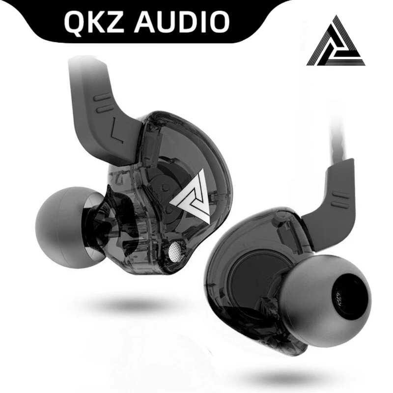 QKZ AK6 Hi-Res In-Ear-Kopfhörer Ohrhörer 105dB HD Mikrofon Bass Boost Schwarz