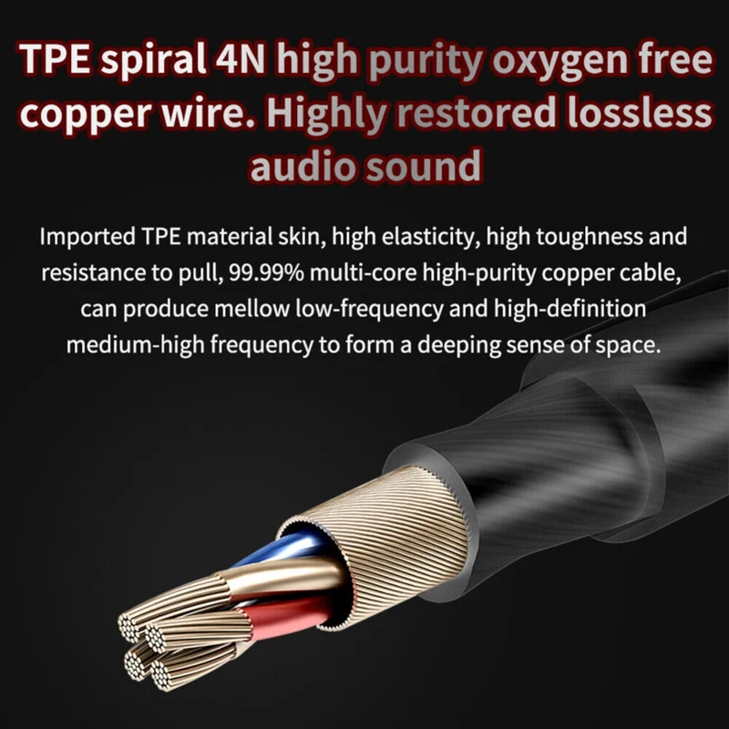 QKZ AK6 Hi-Res In-Ear-Kopfhörer Ohrhörer 105dB HD Mikrofon Bass Boost Kristall