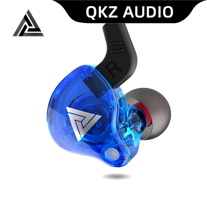 QKZ AK6 Hi-Res In-Ear-Kopfhörer Ohrhörer 105dB mit HD Mikrofon Bass Boost Blau