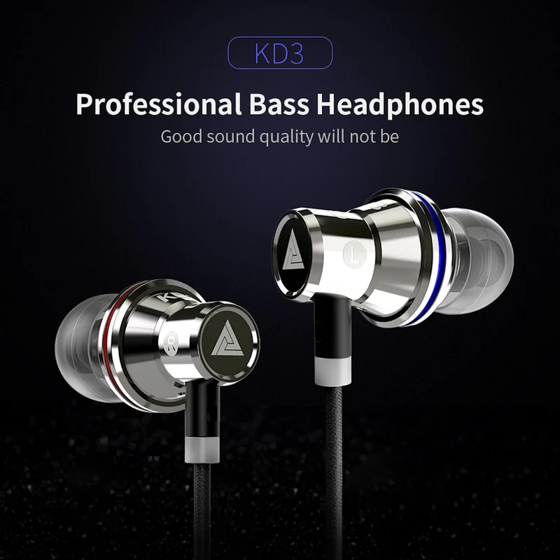 Premium Headset Kopfhörer QKZ-KD3 Pro HiFi In-Ear-Headset Ohrhörer