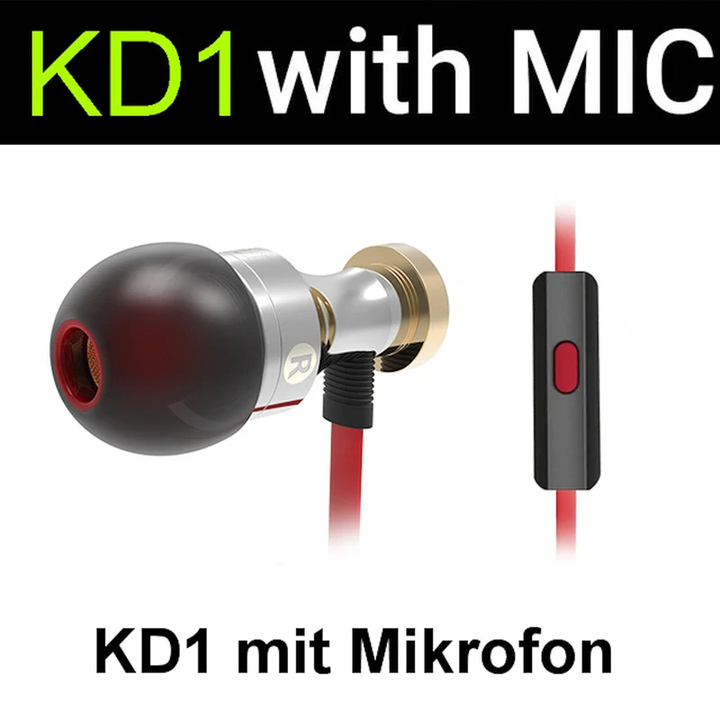 Premium Headset Kopfhörer QKZ-KD1 Pro HiFi In-Ear-Headset Ohrhörer