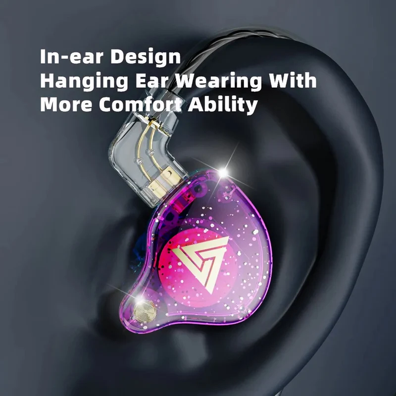 Premium Headset Kopfhörer QKZ-AK6 Pro HiFi In-Ear-Headset Ohrhörer + Hardcase