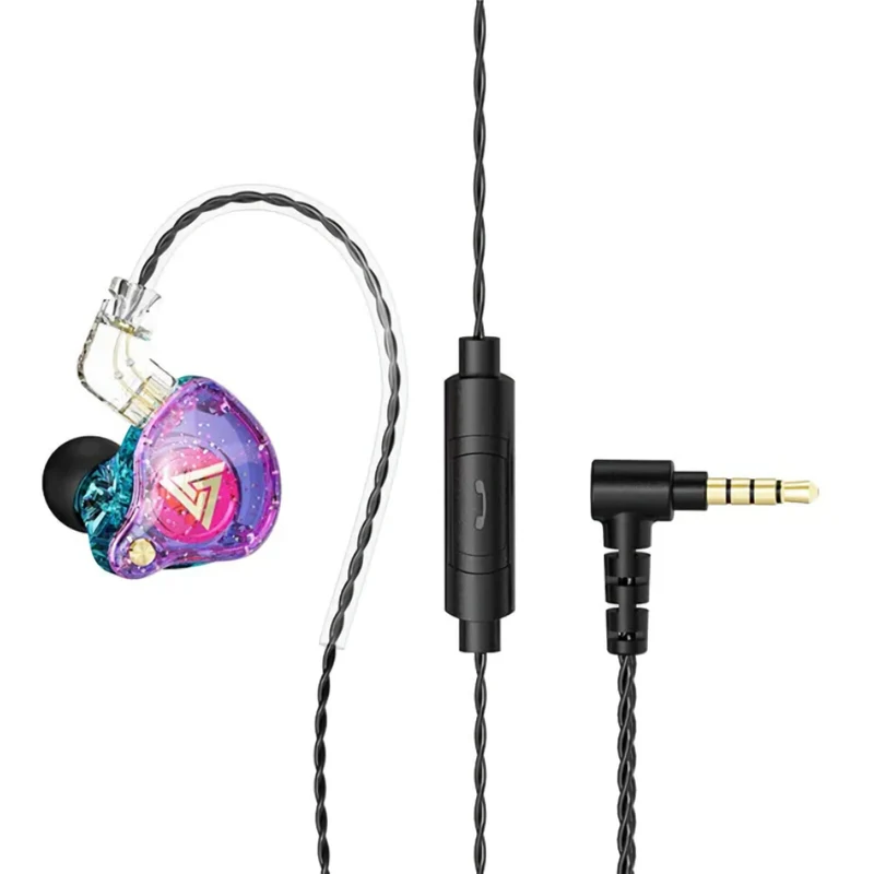Premium Headset Kopfhörer QKZ-AK6 Pro HiFi In-Ear-Headset Ohrhörer + Hardcase