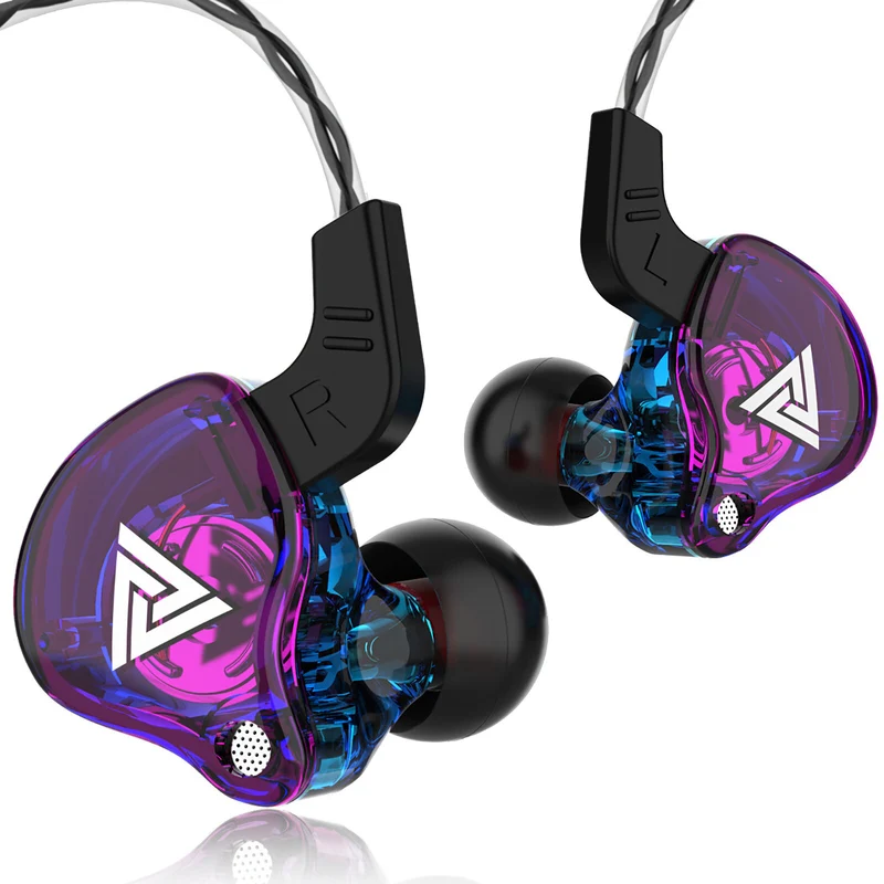 Premium Headset Kopfhörer QKZ-AK6 HiFi In-Ear-Headset Ohrhörer + Hardcase