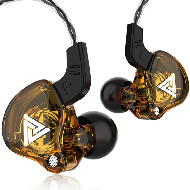 Premium Headset Kopfhörer QKZ-AK6 HiFi In-Ear-Headset Ohrhörer + Hardcase