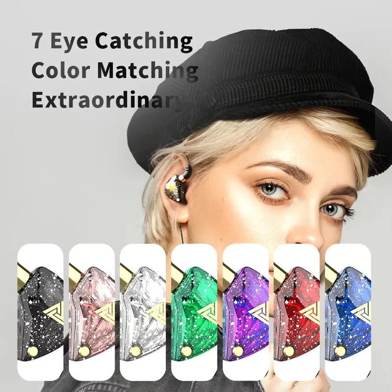 Premium Headset Kopfhörer QKZ SK8 HiFi In-Ear-Headset Ohrhörer + Hardcase