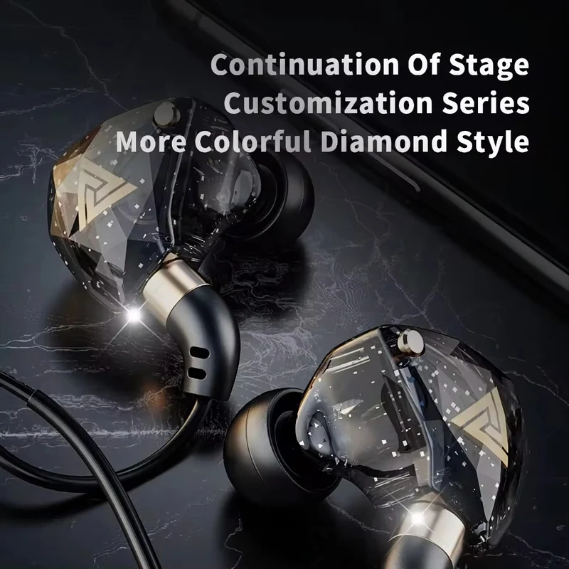 Premium Headset Kopfhörer QKZ SK8 HiFi In-Ear-Headset Ohrhörer + Hardcase