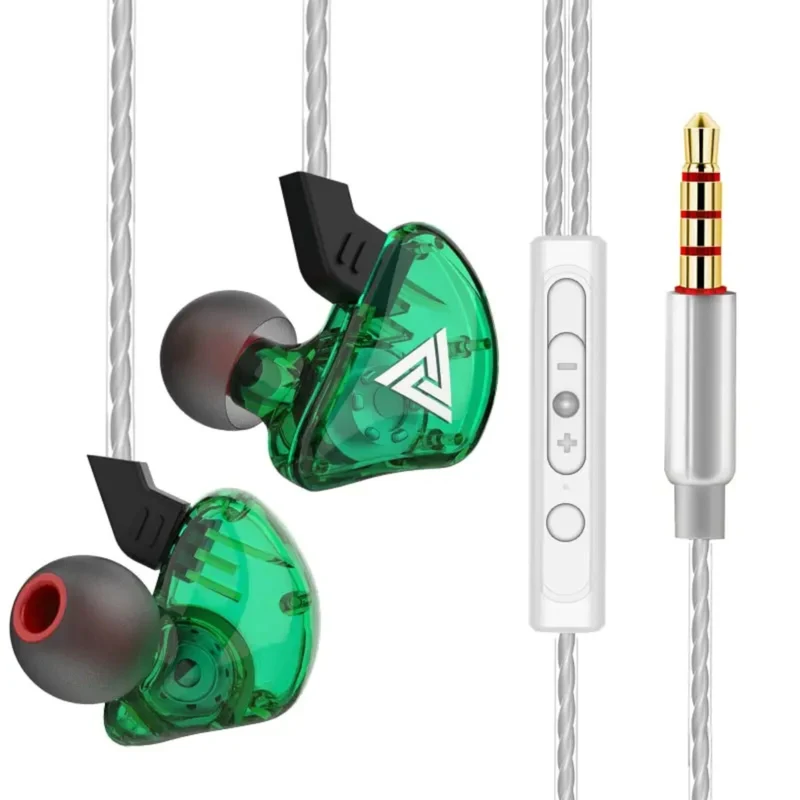 Premium Headset Kopfhörer QKZ CK5 HiFi In-Ear-Headset Ohrhörer + Hardcase