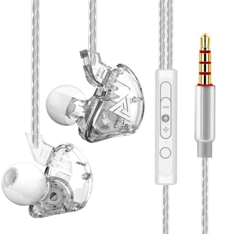 Premium Headset Kopfhörer QKZ CK5 HiFi In-Ear-Headset Ohrhörer + Hardcase