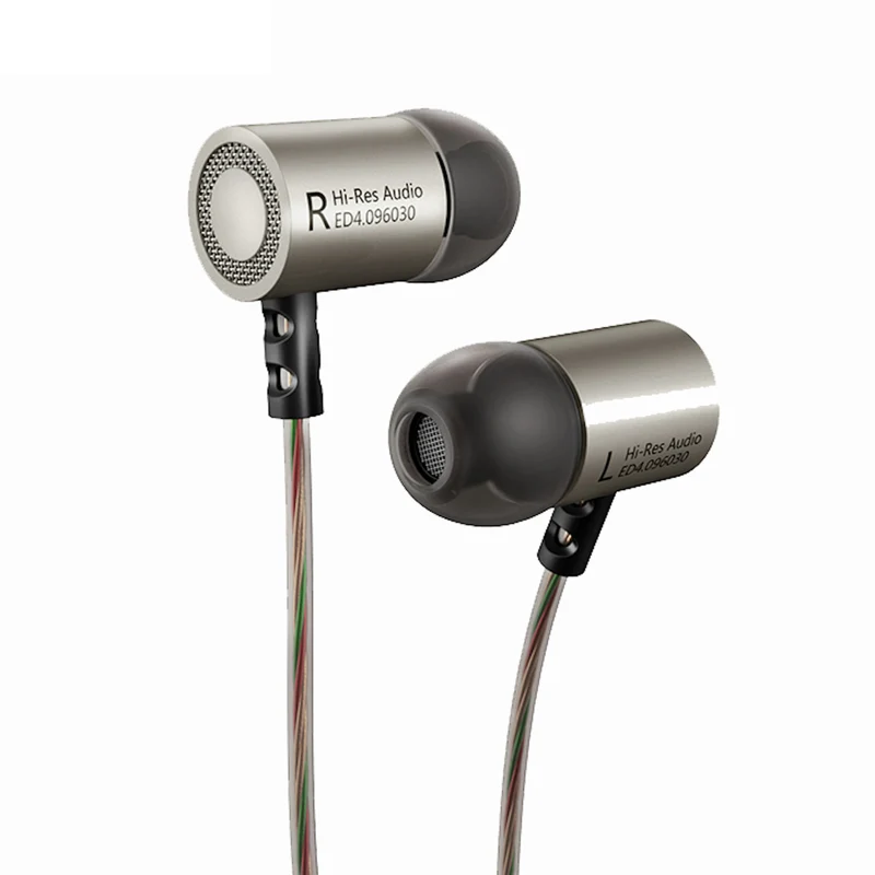 Original KZ ED4 HS gunmetal High-End Headset Kopfhörer In-Ear Hardcase Beats