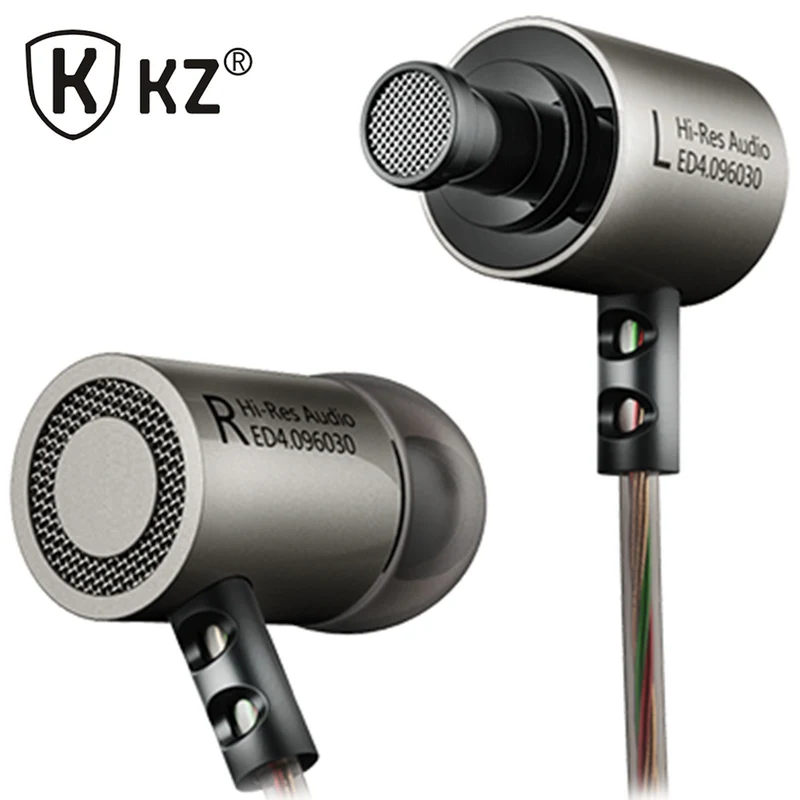 Original KZ ED4 HS gunmetal High-End Headset Kopfhörer In-Ear Hardcase Beats
