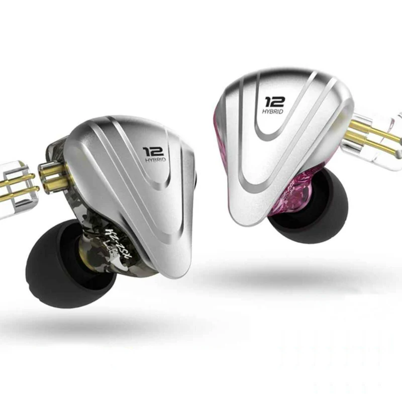 KZ ZSX Premium High-End Pro 12 Treiber HiFi In-Ear Kopfhörer Headset Purple Lila