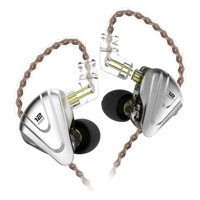 KZ ZSX Premium High-End Pro 12 Treiber HiFi In-Ear Kopfhörer Headset Black