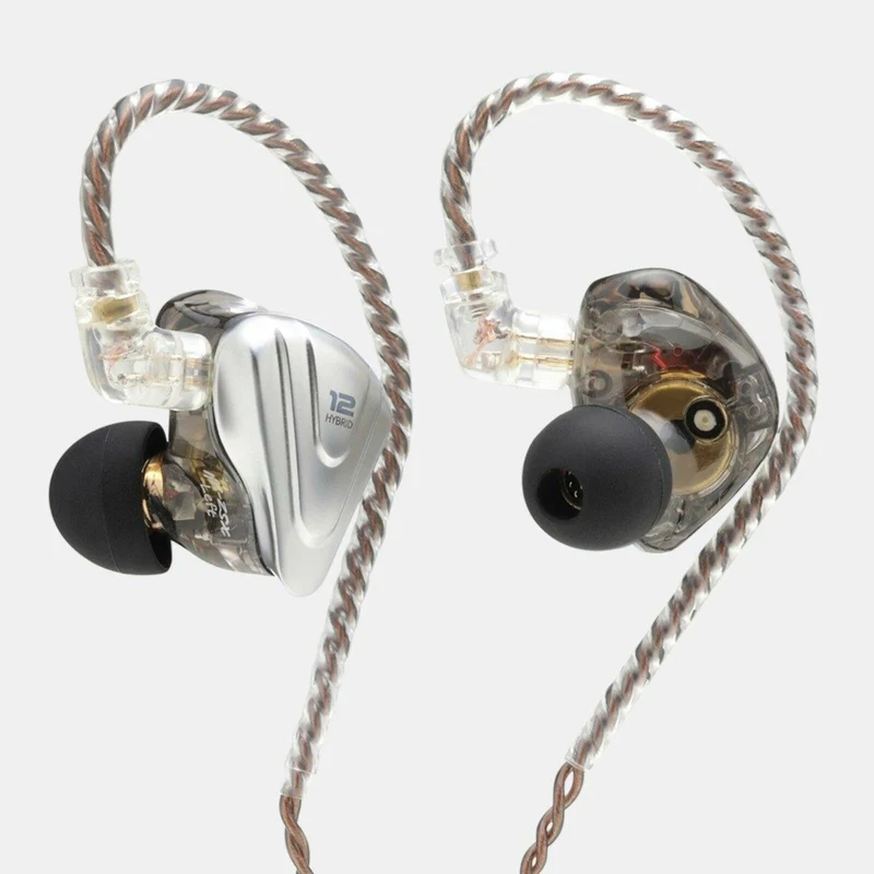 KZ ZSX Premium High-End Pro 12 Treiber HiFi In-Ear Kopfhörer Headset Black
