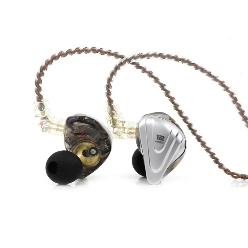 KZ ZSX Premium High-End Pro 12 Treiber HiFi In-Ear Kopfhörer Headset Black