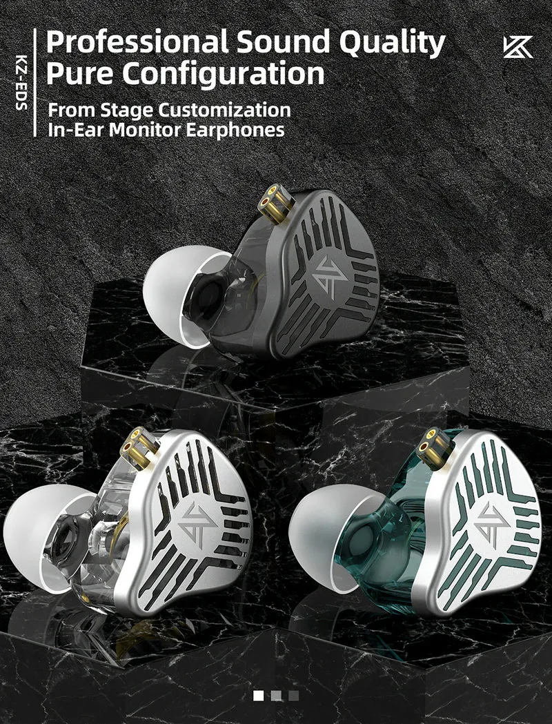 KZ EDS Premium Dynamic High-End HiFi In-Ear Kopfhörer Headset