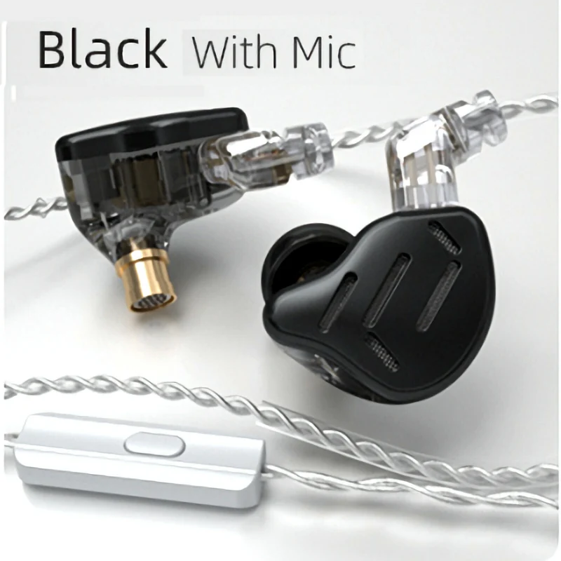 KZ ZAX Premium High-End Professional 16 Treiber HiFi In-Ear Kopfhörer Mic Black