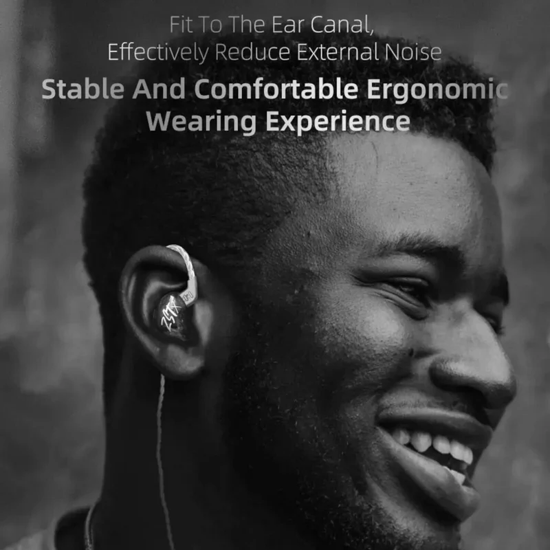 High-End In Ear Kopfhörer KZ ZSTx Pro Mic Black Messing In-Ear Premium Ohrhörer