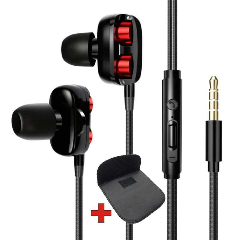 Super Bass In-Ear Doppeltreiber Kopfhörer X20 Ohrhörer Earphone Headset