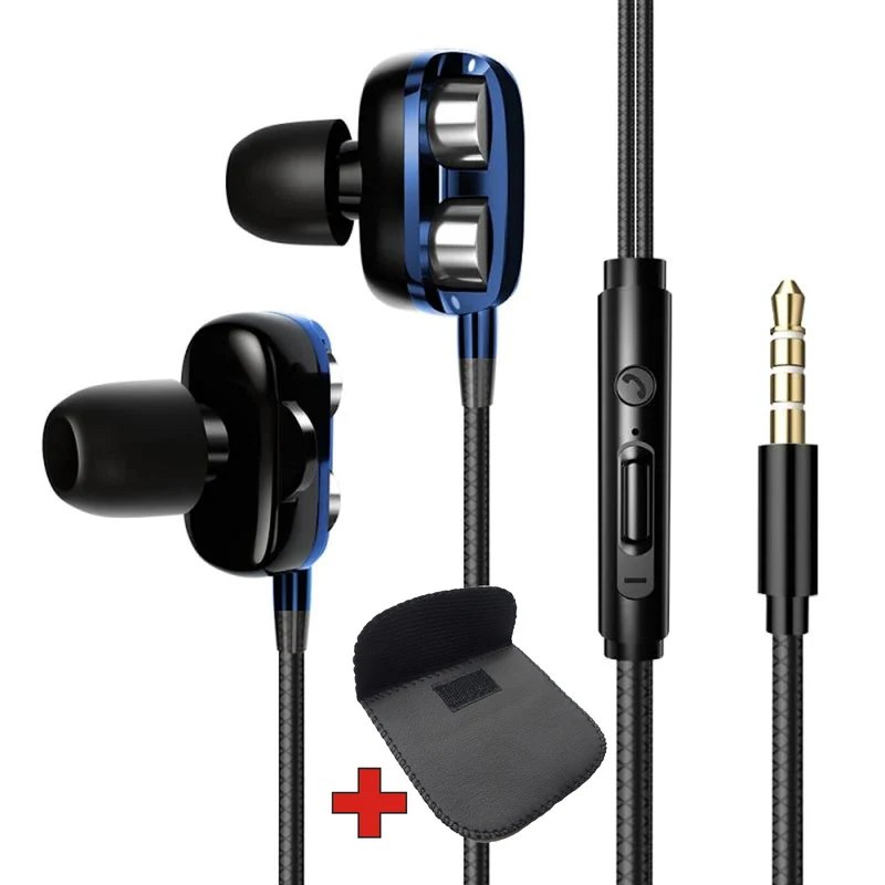 Super Bass In-Ear Doppeltreiber Kopfhörer X20 Ohrhörer Earphone Headset