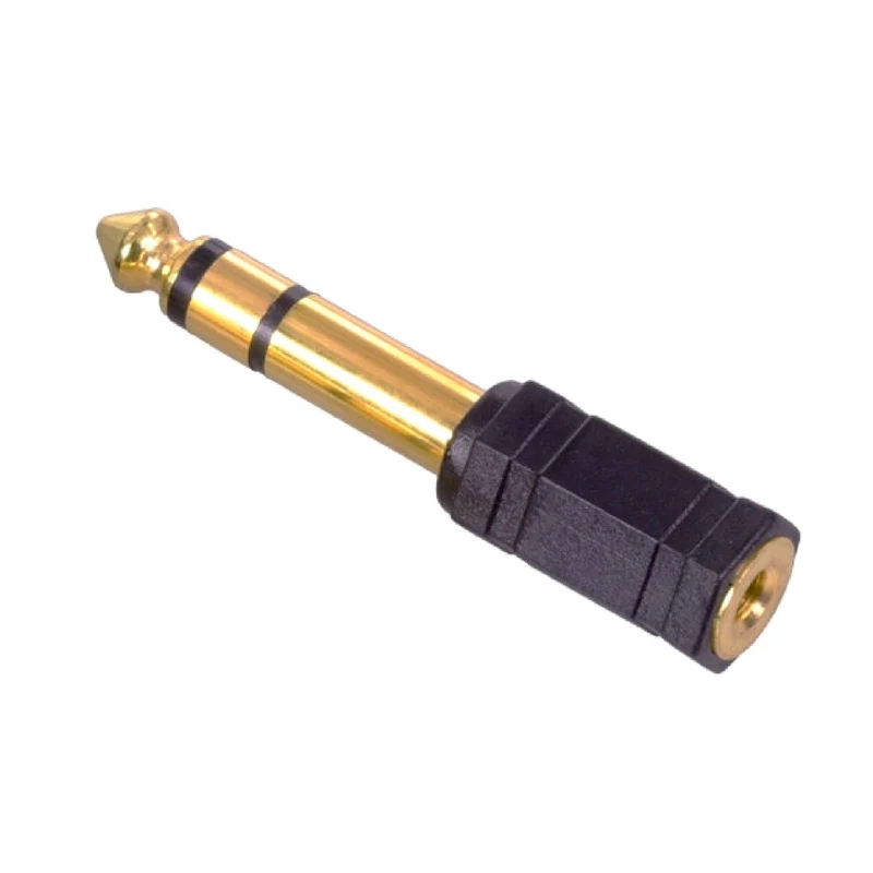 Klinken Adapter 6,35mm Stecker auf 3,5mm Buchse stereo AUDIO HIFI vergoldet
