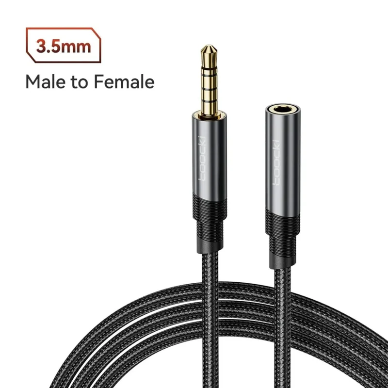 Toocki 3m Audio Stereo Kopfhörer Headset Verlängerung 4-polig 3,5mm Klinke