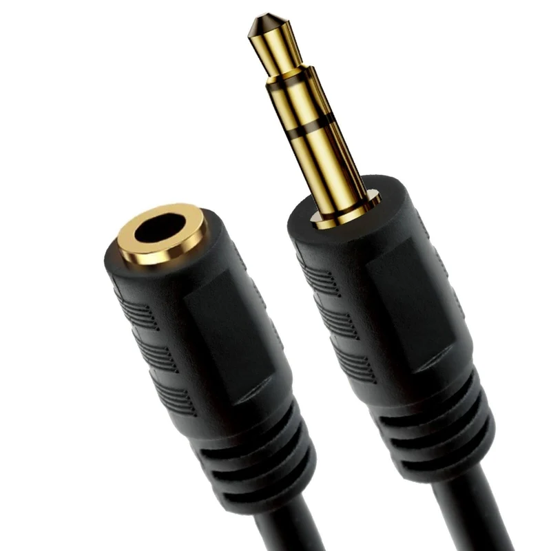 3m Audio Verlängerungskabel 🎧 OFC AUX 3,5mm Klinke Stecker/Buchse vergoldet