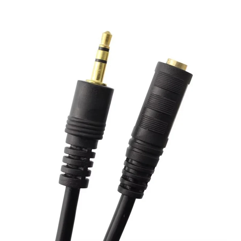 5m Audio Verlängerungskabel 🎧 OFC AUX 3,5mm Klinke Stecker/Buchse vergoldet