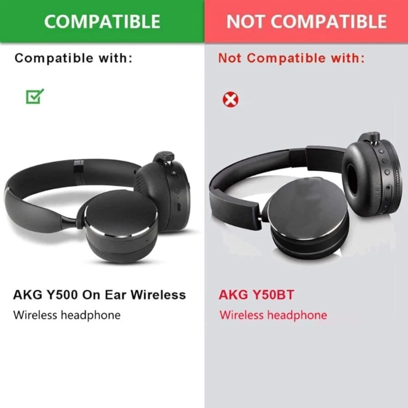Ohrpolster für AKG Kopfhörer Y500 schwarz