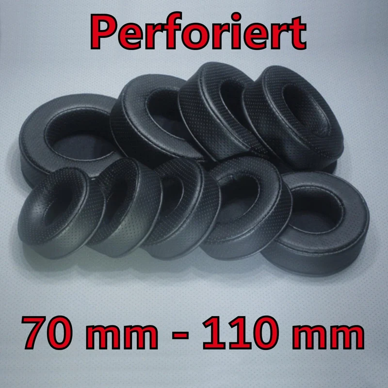 Ohrpolster extra dick für Kopfhörer 70mm - 110mm perforiert