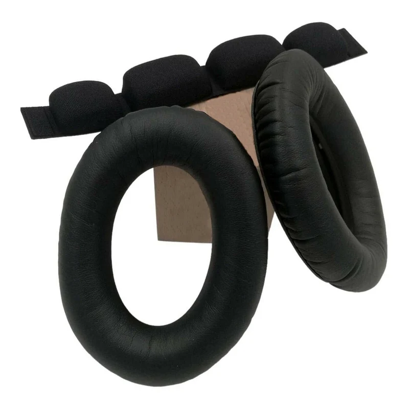 Kunstleder Ohrpolster Kopfband für Sennheiser Kopfhörer HD545, HD580, HD600, HD650, HD660