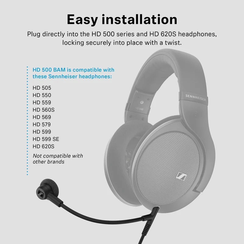 HD 620 S with Boom Arm Microphone Set