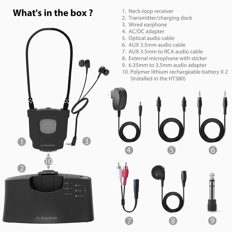 HT380 | Wireless Headphone for TV Watching