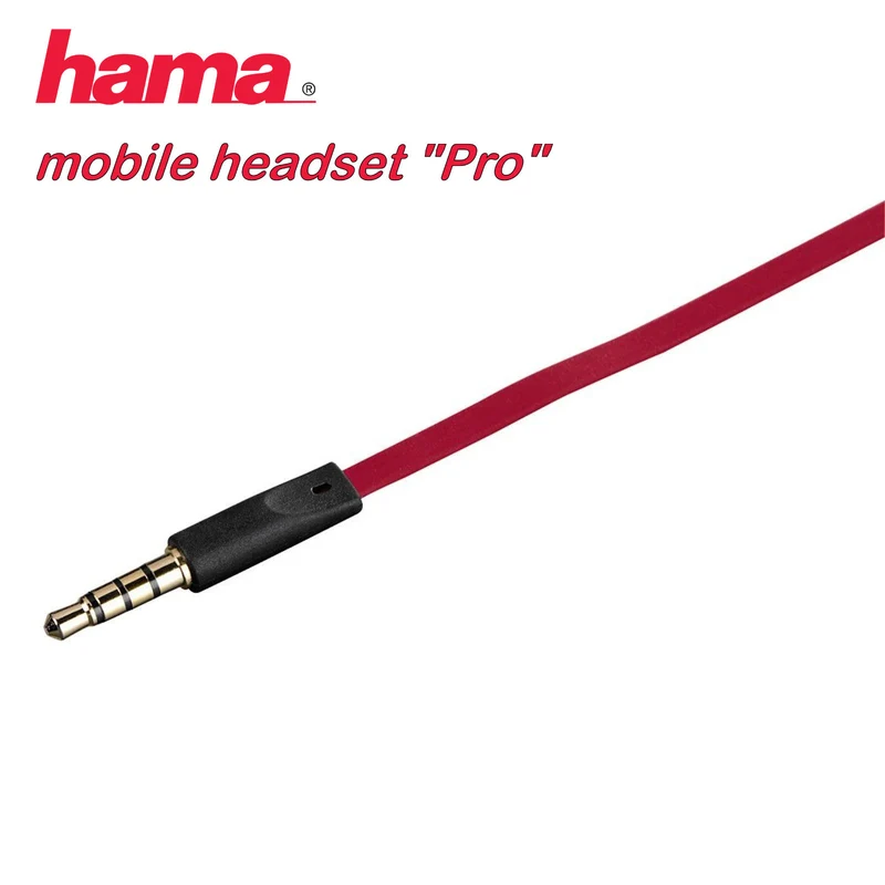 12 x hama mobile Pro Headset Kopfhörer Schwarz Rot - Restposten Sonderposten