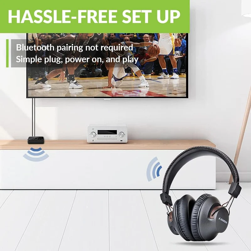 HT4189 | Wireless TV Headphone Transmitter Set