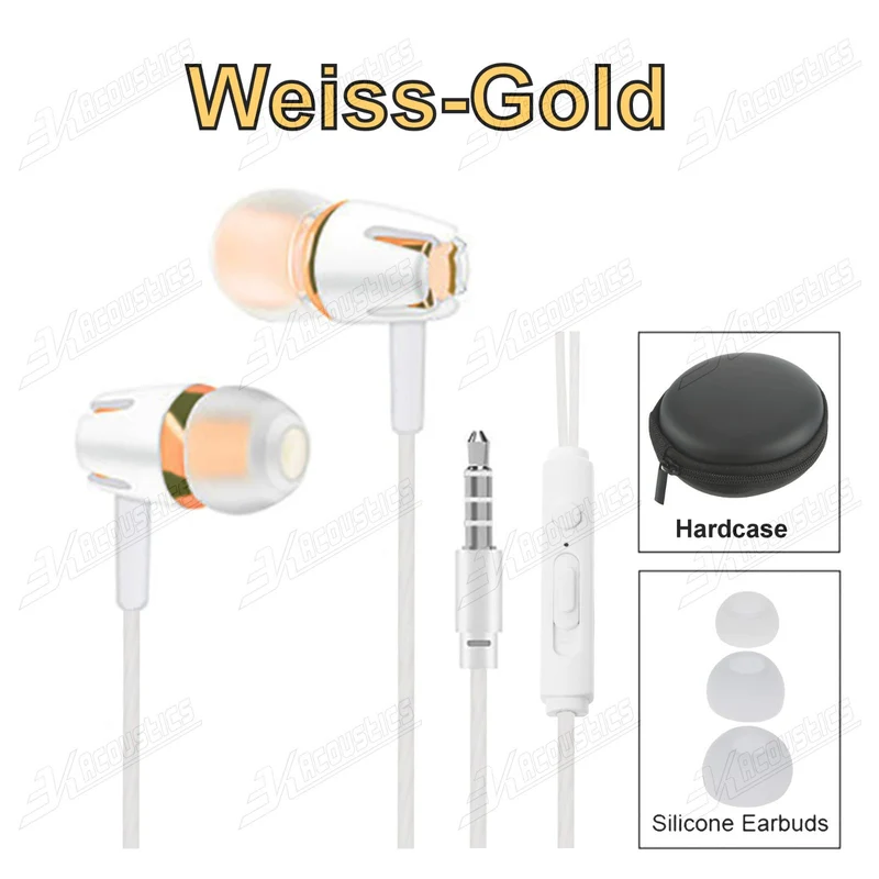 Super Bass In-Ear Kopfhörer Ohrhörer S9+ Headset Earphone Headphone + PU-Tasche