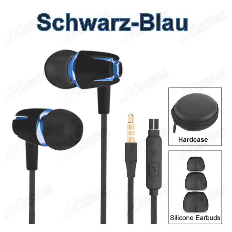Super Bass In-Ear Kopfhörer Ohrhörer S9 Headset Earphone Headphone + Tasche