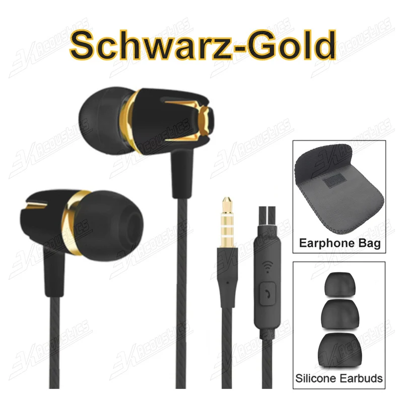 Super Bass In-Ear Kopfhörer Ohrhörer S9 Headset Earphone Headphone + Tasche
