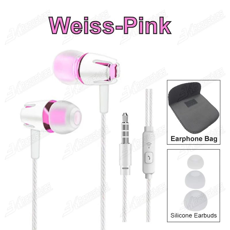 Super Bass In-Ear Kopfhörer Ohrhörer S9 Headset Earphone Headphone + Tasche