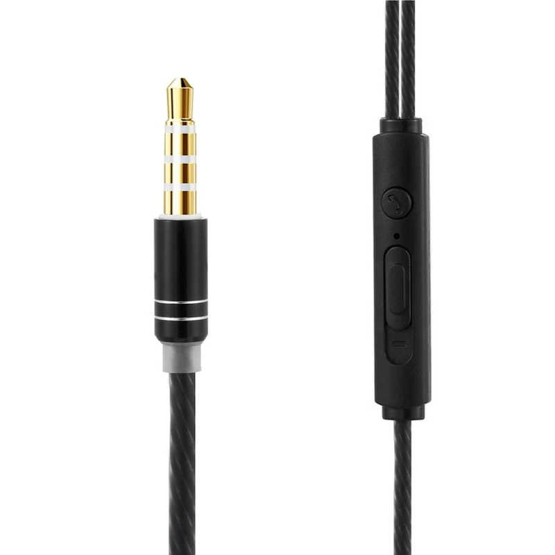Design In-Ear Kopfhörer HongBiao V30 Earphone Headphone Super Bass Schwarz Rot