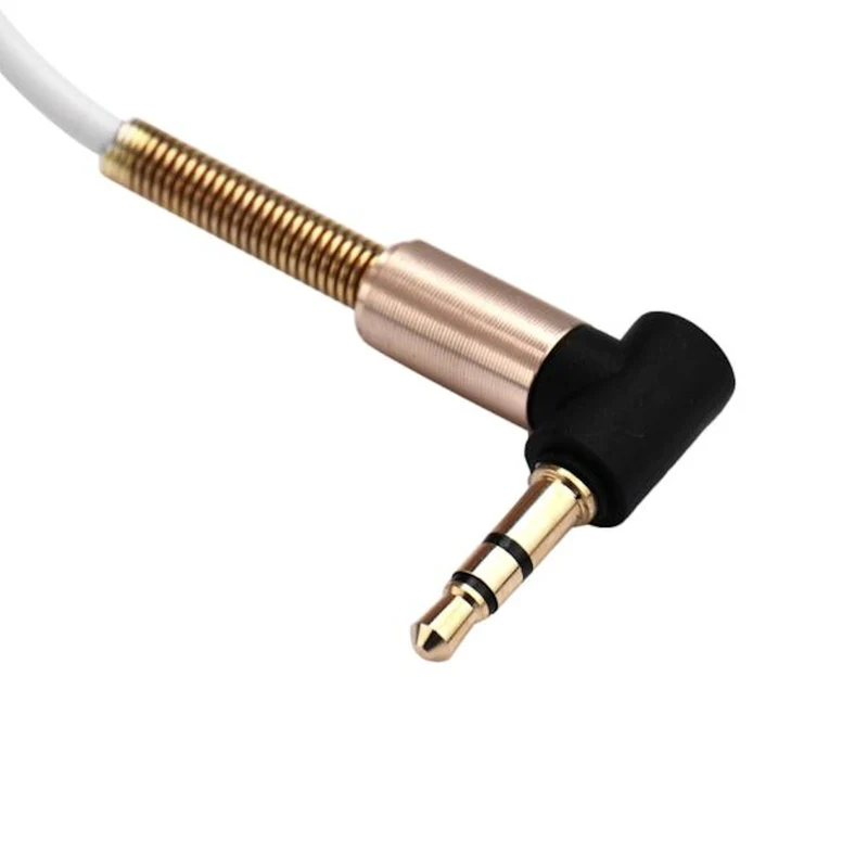 1m Audio Stereo Kopfhörer Anschlusskabel 3,5mm Klinke Winkelstecker > Stecker W