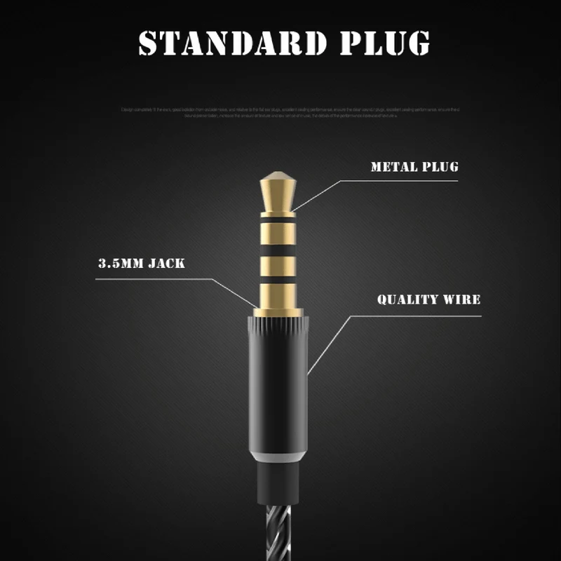 Super Bass In-Ear Kopfhörer Earphone mit Mikrofon PTM P15 Headset schwarz