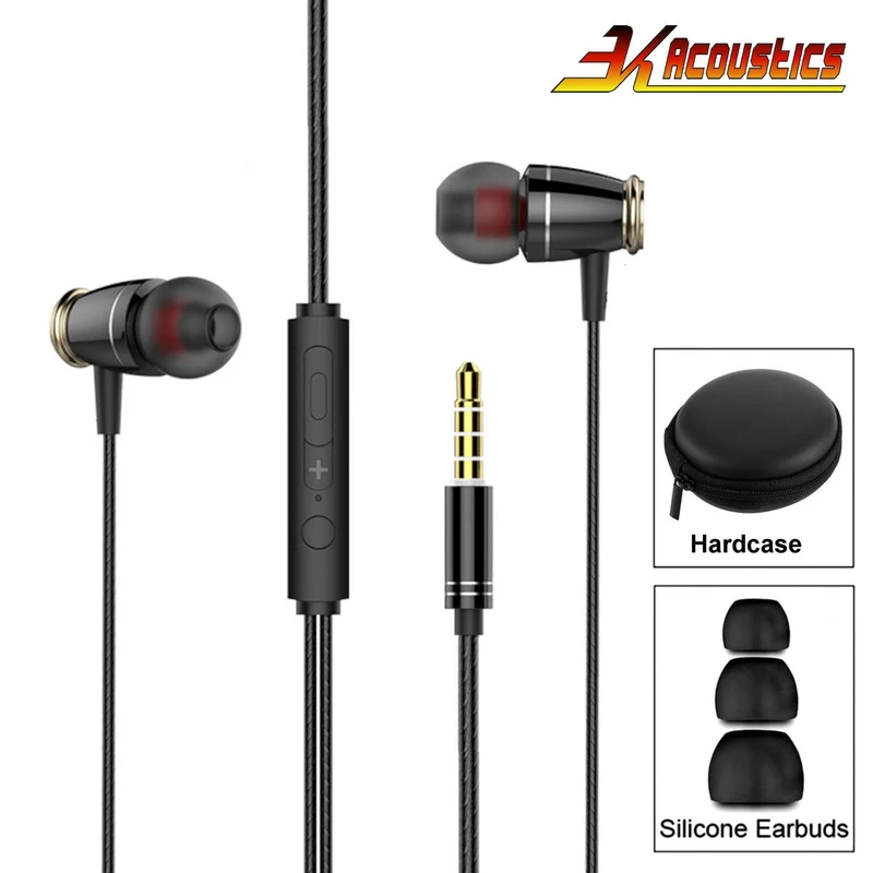 Super Bass In-Ear Kopfhörer Ohrhörer M6 Headset Earphone Headphone + Hardcase